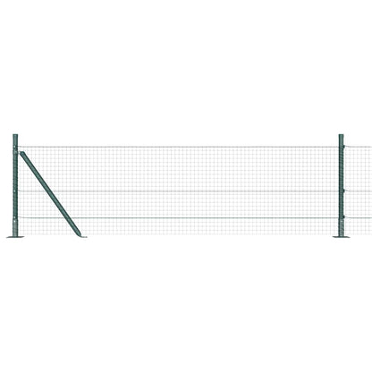 Hecke Met Palen 0,5 X 25 M Staal Groen 25 x 0,5 m (25 x 25 mm gaas)