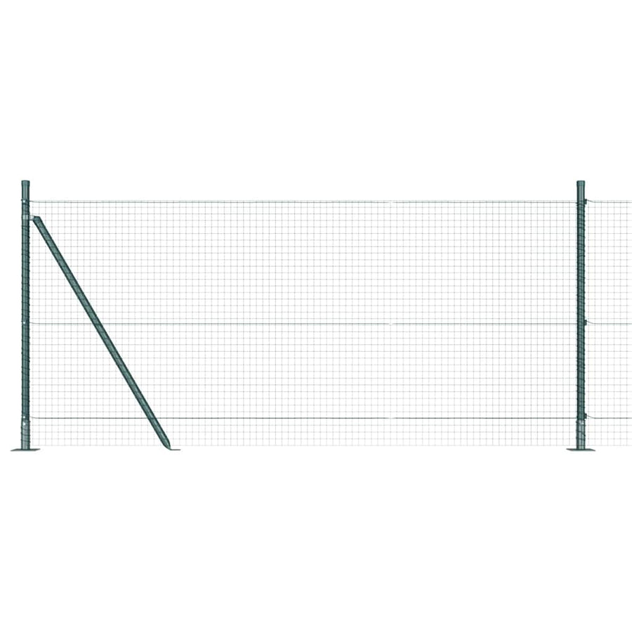 Afrasteringspaal Groen 25 x 0,8 m (25 x 25 mm gaas)