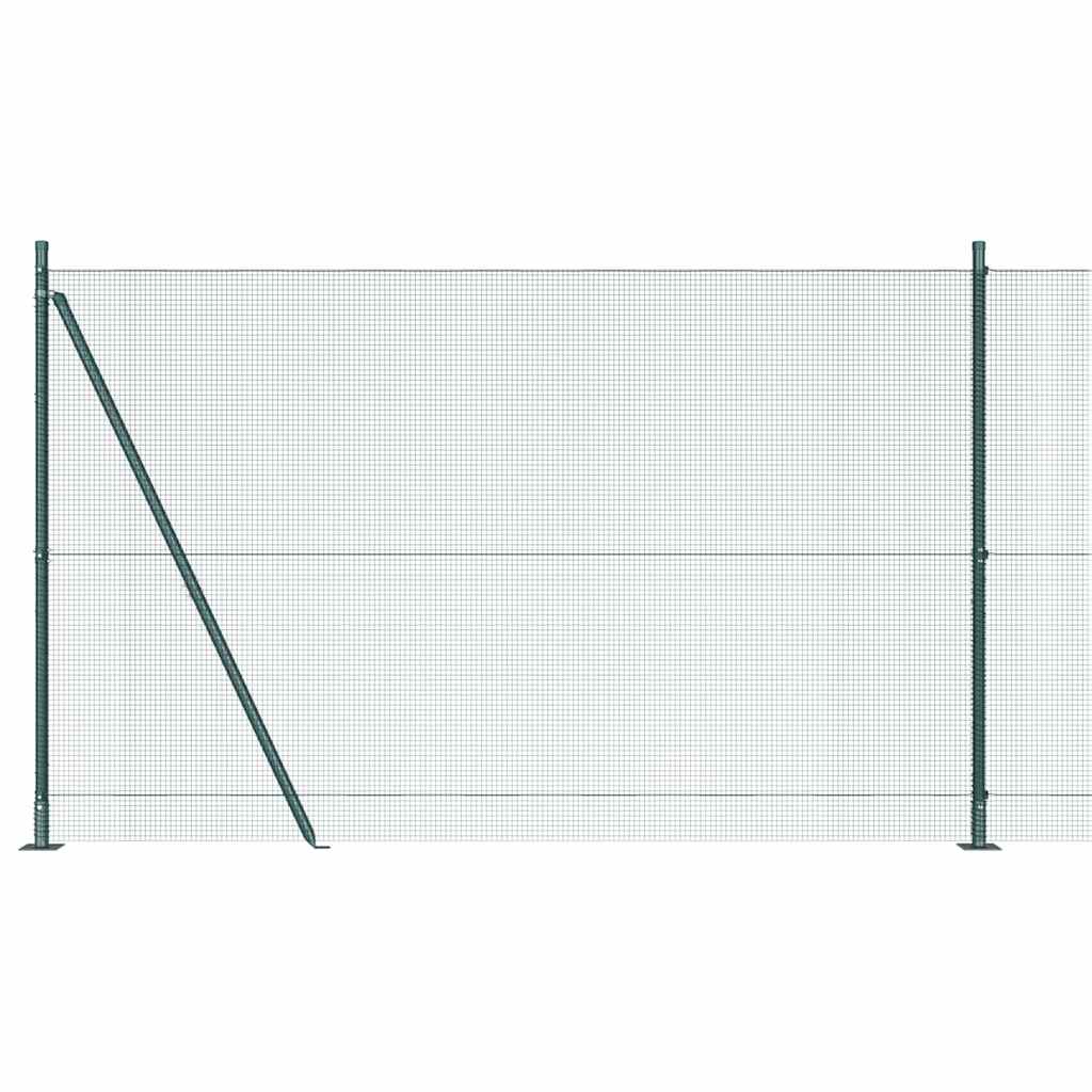 Afrasteringspaal Staal Groen 25 x 1,5 m (12 x 12 mm gaas)