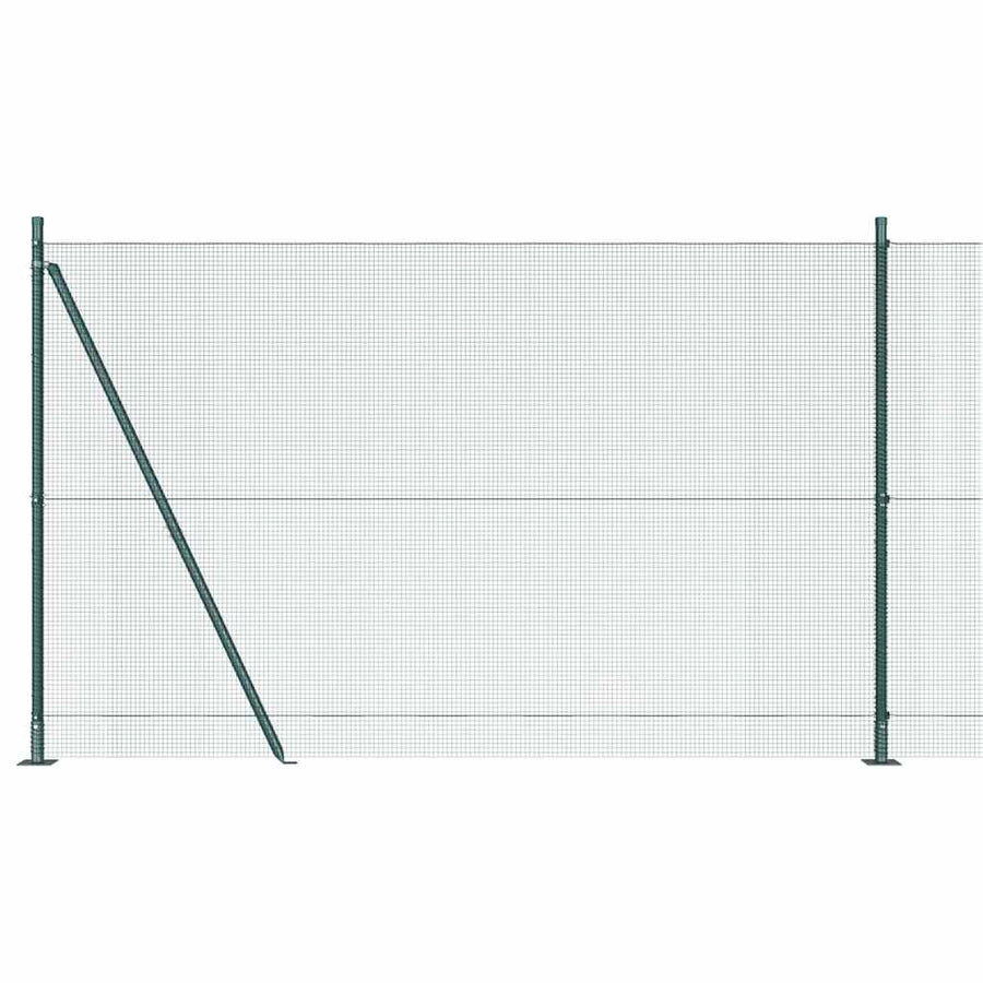 Afrasteringspaal Staal Groen 25 x 1,5 m (12 x 12 mm gaas)