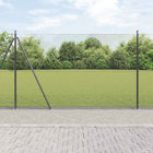 Tuinafscheiding 10 m staal grijs 1.5 m hoog