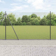 Tuinafscheiding 10 m staal grijs 1.5 m hoog