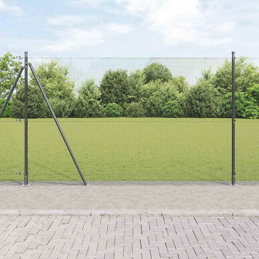Afrasteringspaal Grijs 50 x 1,4 m (16 x 16 mm gaas)