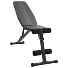 Gewichtbank 131x41x110 cm gepoedercoat staal zwart