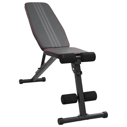 Gewichtbank Zwart 131 X 41 X 110 Cm Gepoedercoat Staal