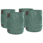 Tuinafvalzakken 4 stuks groen 79x79x99,5 cm polypropyleen