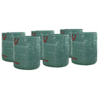Tuinafvalzakken 12 stuks groen 45x45x76 cm polypropyleen