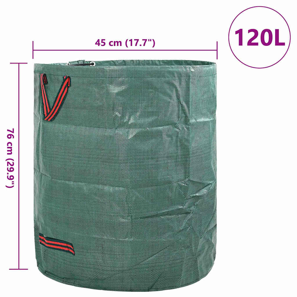 Tuinafvalzakken 12 pcs Groen 45 x 45 x 76 cm Polypropyleen