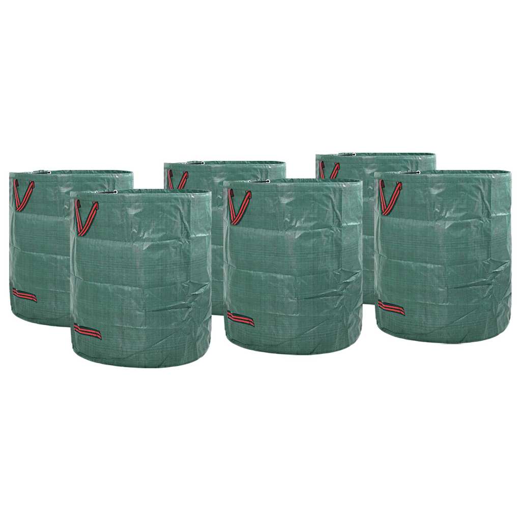 Tuinafvalzakken 12 pcs Groen 67 x 67 x 75,5 cm Polypropyleen