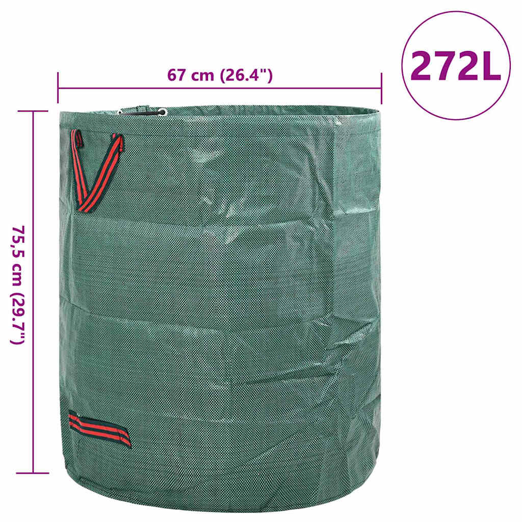 Tuinafvalzakken 12 pcs Groen 67 x 67 x 75,5 cm Polypropyleen