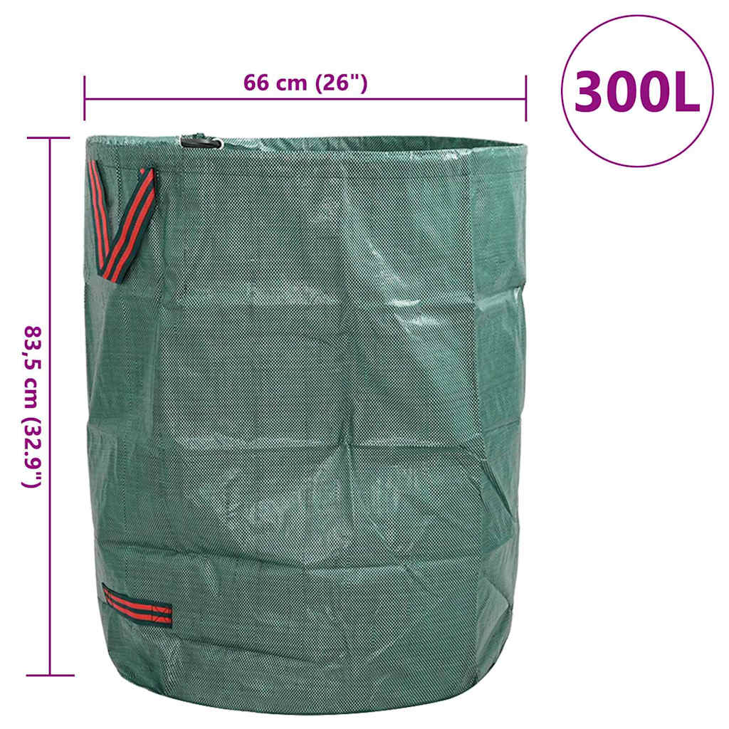 Tuinafvalzakken 12 pcs Groen 66 x 66 x 83,5 cm Polypropyleen