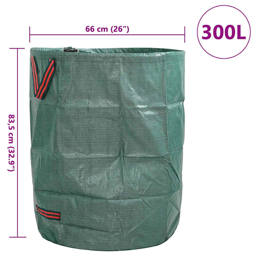 Tuinafvalzakken 12 pcs Groen 66 x 66 x 83,5 cm Polypropyleen