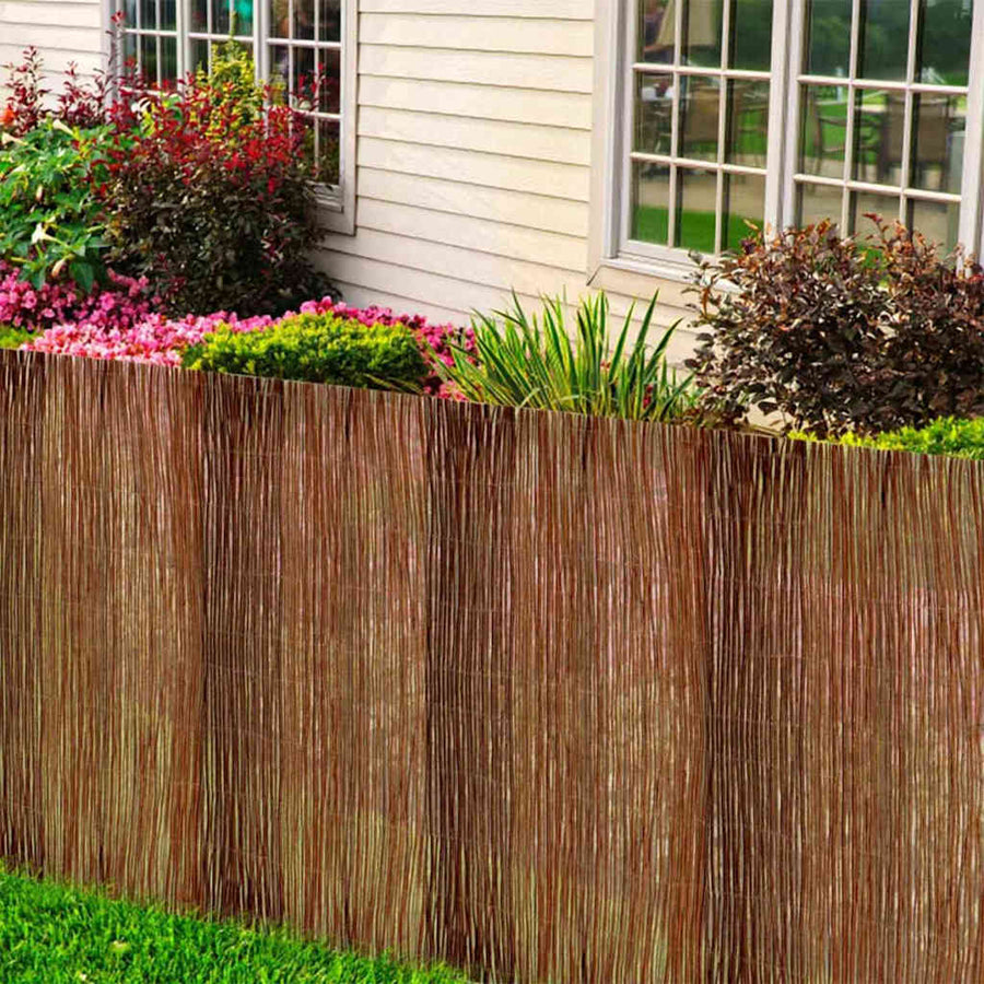 Wilgen Schutting Bruin 120 X 500 Cm 500 x 120 cm