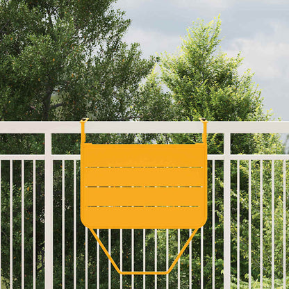 Hangende Balkon Tafel 60 X 39 X 65 Cm Staal Geel