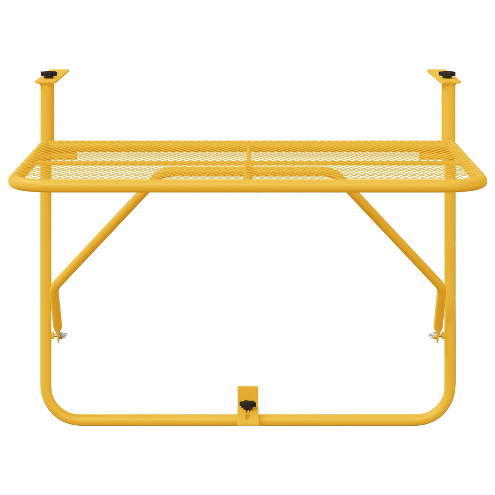 Hangende Balkon Tafel Mosterdgeel 60 x 39 x 65 cm Staal