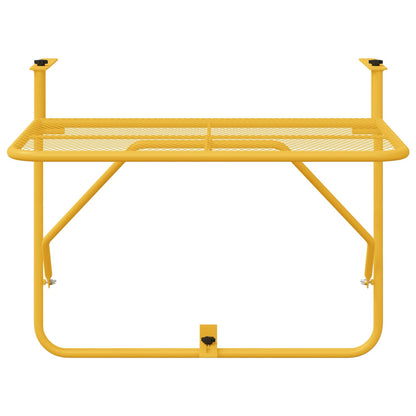 Hangende Balkon Tafel Mosterdgeel 60 x 39 x 65 cm Staal