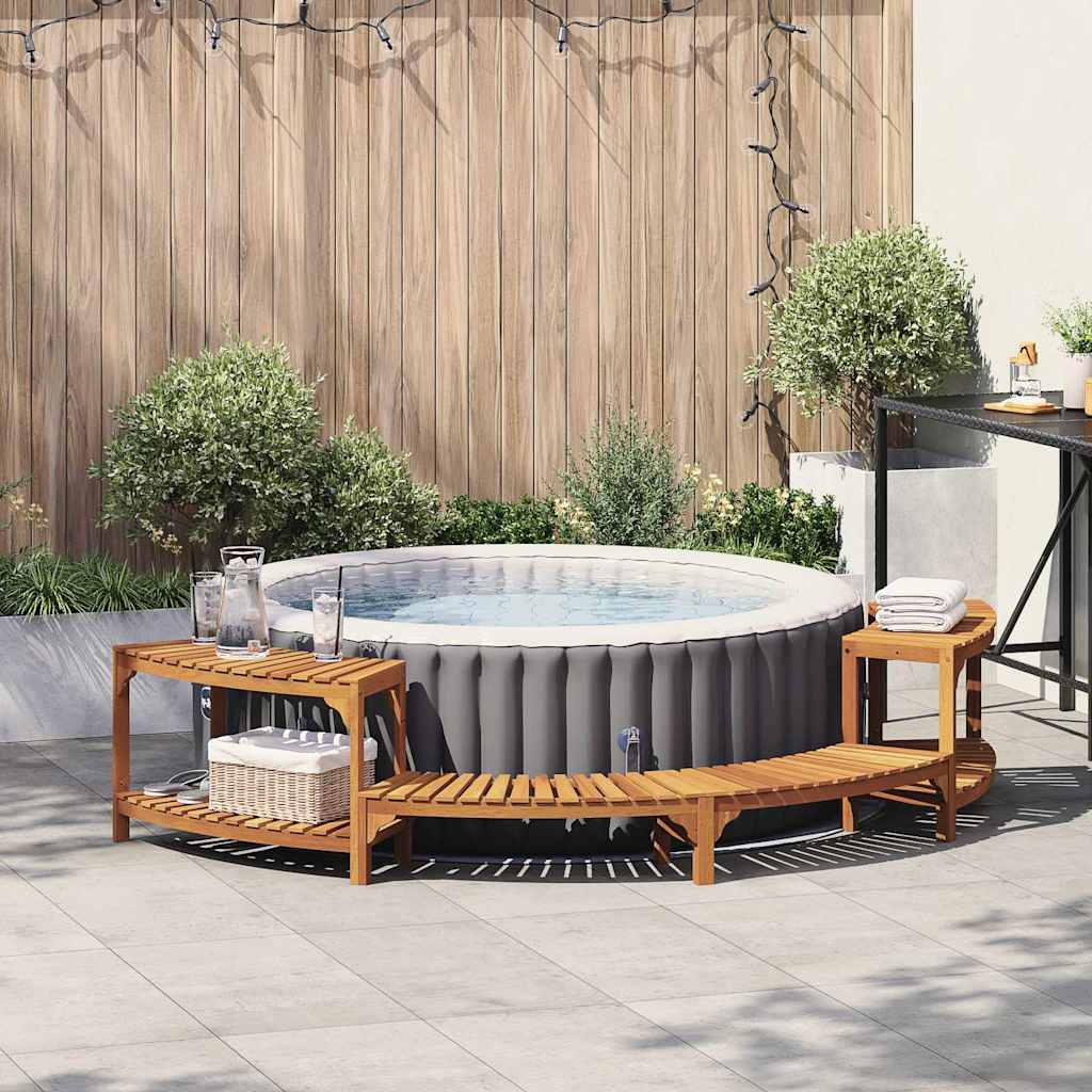 Hottub Omgeving Half-Rond Bruin 272 x 120 x 55,5 cm