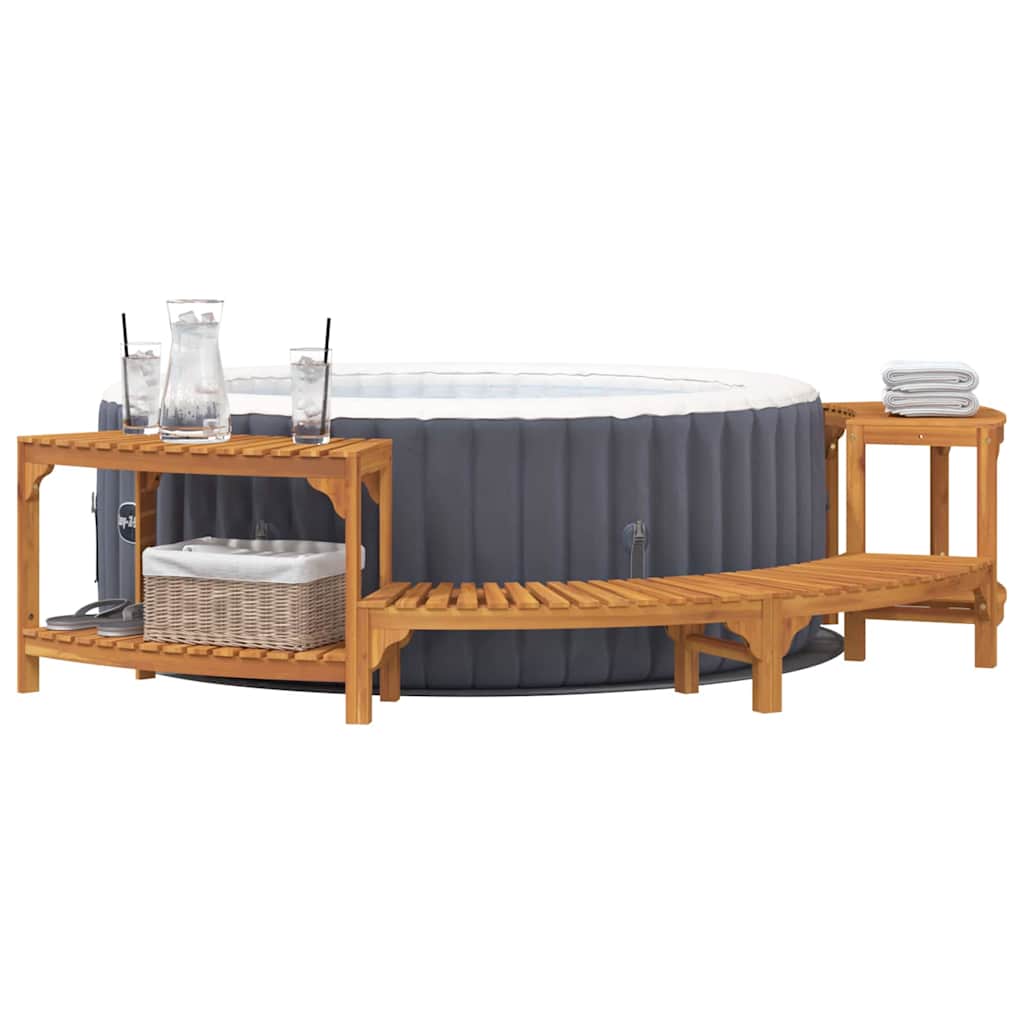Hottub Omgeving Half-Rond Bruin 272 x 120 x 55,5 cm