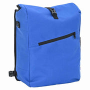 Fietstas polyester blauw 33x16x60 cm
