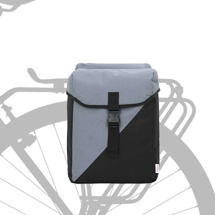 Fietstas Grijs en zwart 31.5 x 15.5 x 40 cm Polyester