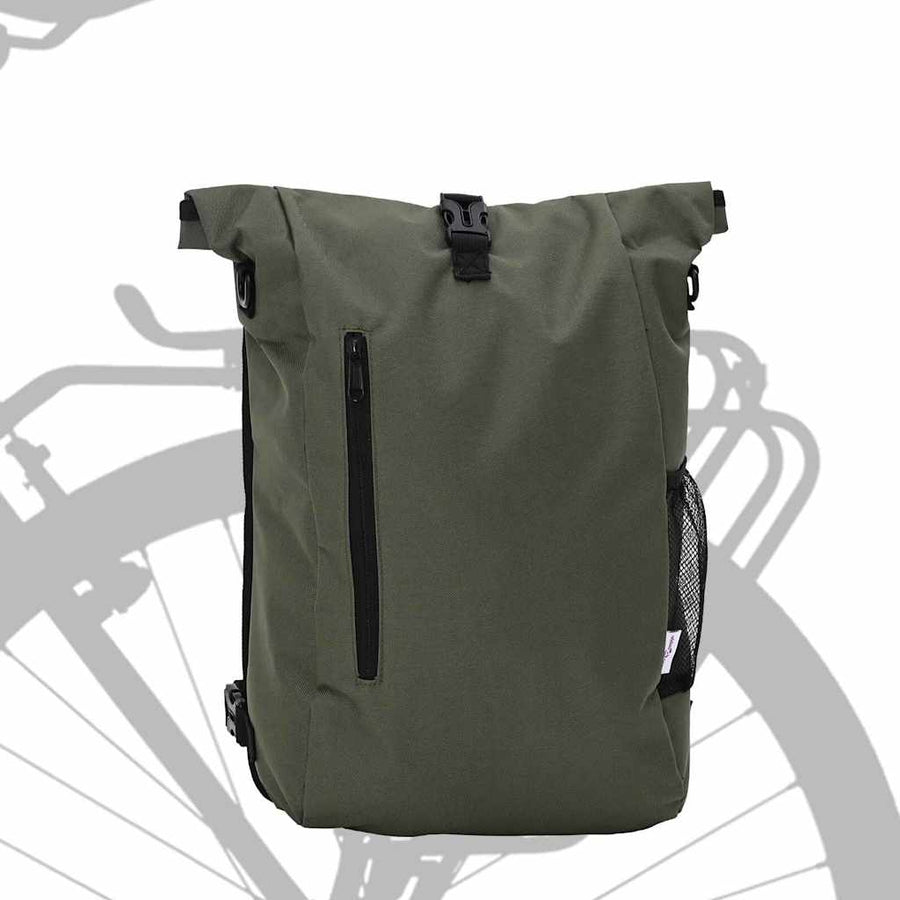 Fietstas Olijfgroen 31 x 13 x 58 cm Polyester