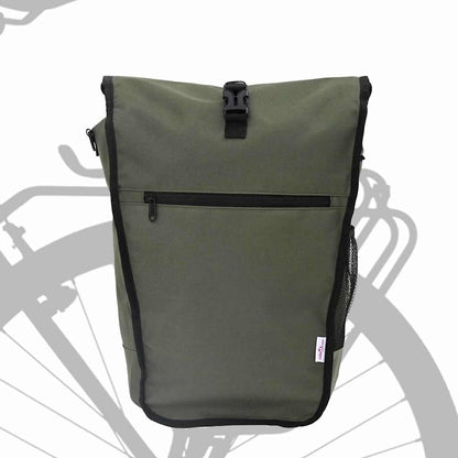 Fietstas Olijfgroen 34 x 16 x 59 cm Polyester