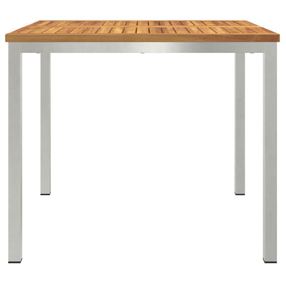 EetTafel Bruin 90 x 90 x 75 cm Massief Acaciahout