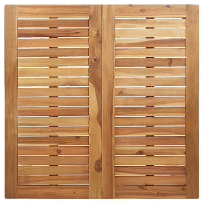 EetTafel Bruin 90 x 90 x 75 cm Massief Acaciahout