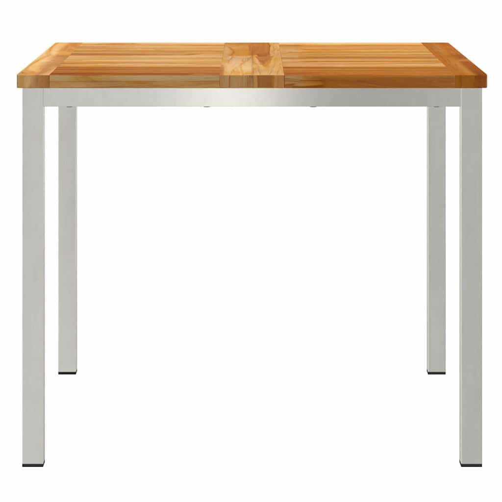 EetTafel Bruin 90 x 90 x 75 cm Massief Teakhout