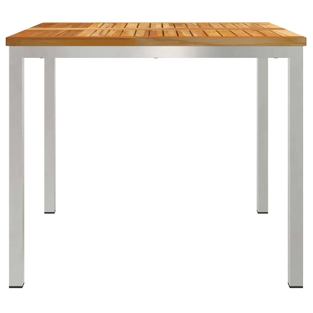 EetTafel Bruin 90 x 90 x 75 cm Massief Teakhout