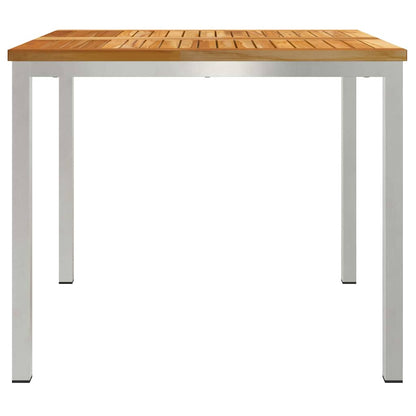 EetTafel Bruin 90 x 90 x 75 cm Massief Teakhout