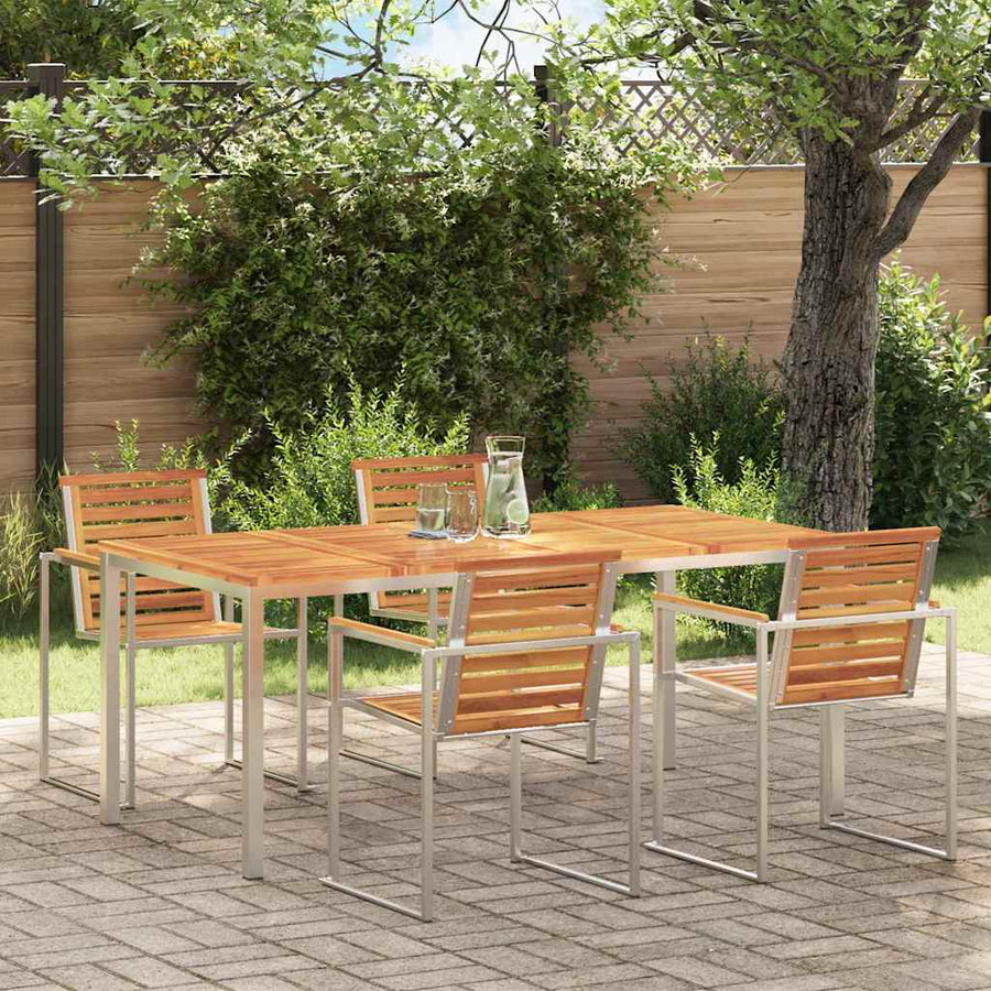 EetTafel Bruin 180 x 90 x 75 cm Massief Acaciahout
