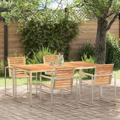 EetTafel Bruin 180 x 90 x 75 cm Massief Teakhout