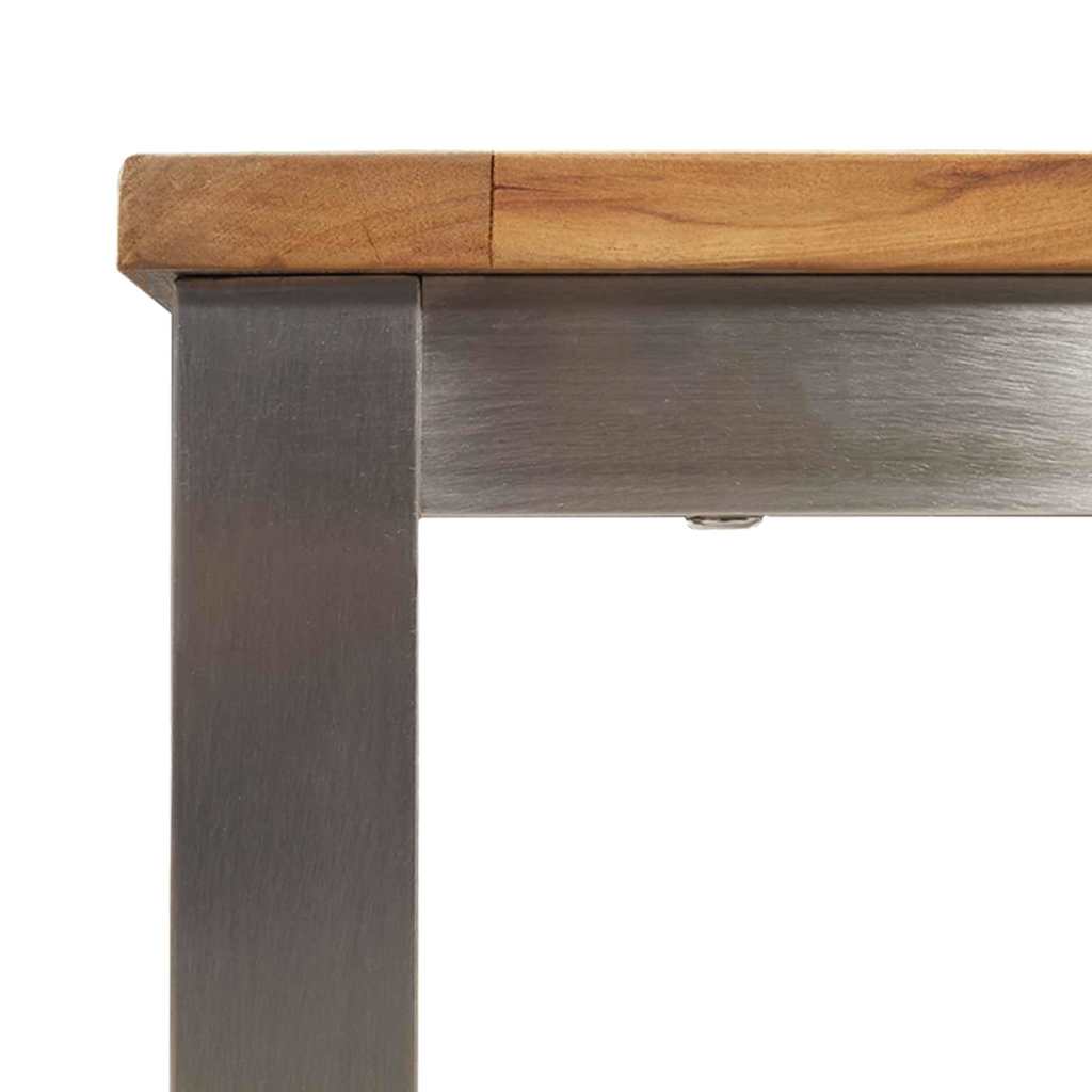 EetTafel Bruin 200 x 90 x 75 cm Massief Teakhout