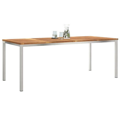 EetTafel Bruin 200 x 90 x 75 cm Massief Teakhout