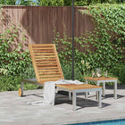 Ligstoel massief acaciahout 205x53x100 cm