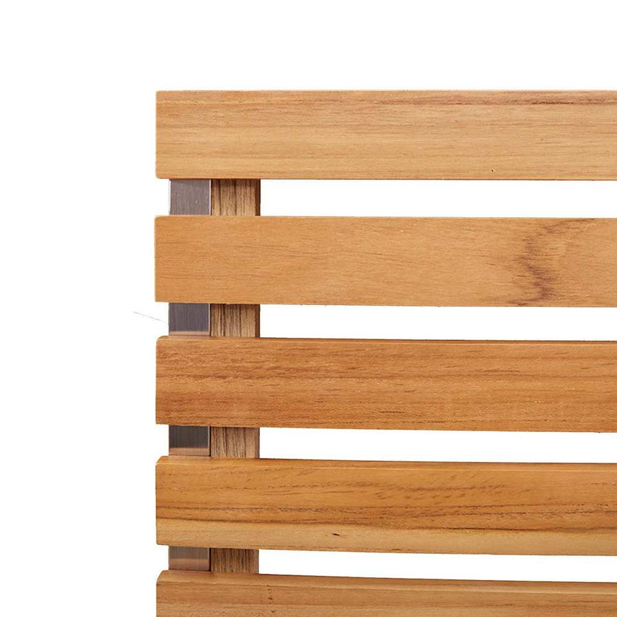 Tuinstoel 2 Pcs Olie Naturel 56 X 54,5 X 87 Cm Massief Teakhout