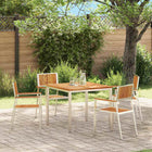 Garden Chair 4 pcs Brown 56 x 54.5 x 87 cm Solid Teakwood