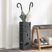 Paraplustandaard 15,5x15,5x49 cm metaal zwart