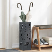 Paraplustandaard metaal antraciet 15,5x15,5x49 cm