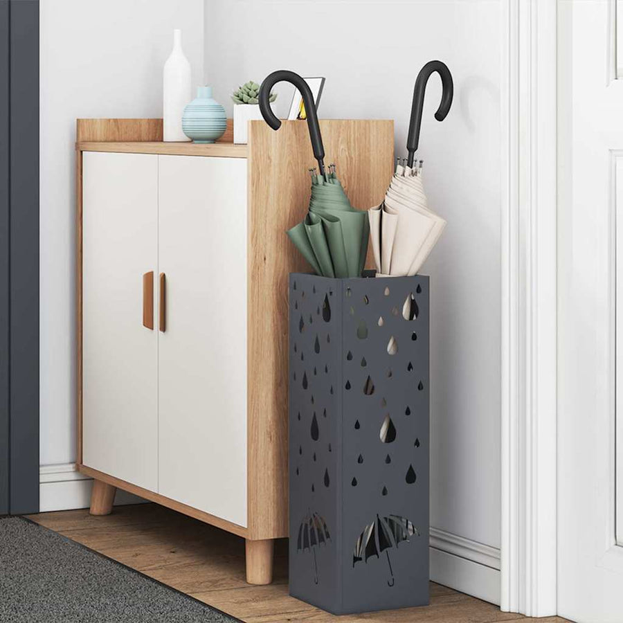 Paraplu Standaard Antraciet 15,5 x 15,5 x 49 cm Metaal