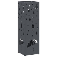 Paraplu Standaard Antraciet 15,5 x 15,5 x 49 cm Metaal