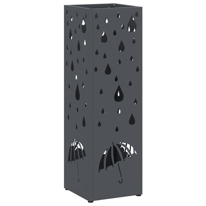 Paraplu Standaard Antraciet 15,5 x 15,5 x 49 cm Metaal