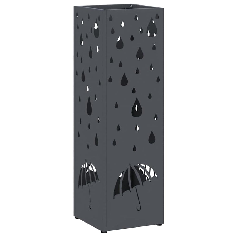 Paraplu Standaard Antraciet 15,5 x 15,5 x 49 cm Metaal