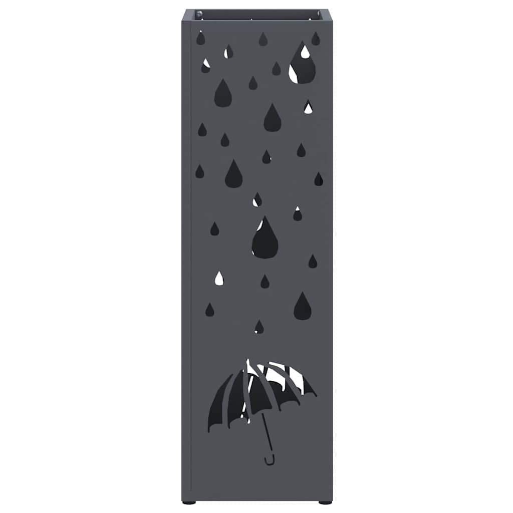 Paraplu Standaard Antraciet 15,5 x 15,5 x 49 cm Metaal