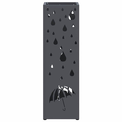 Paraplu Standaard Antraciet 15,5 x 15,5 x 49 cm Metaal