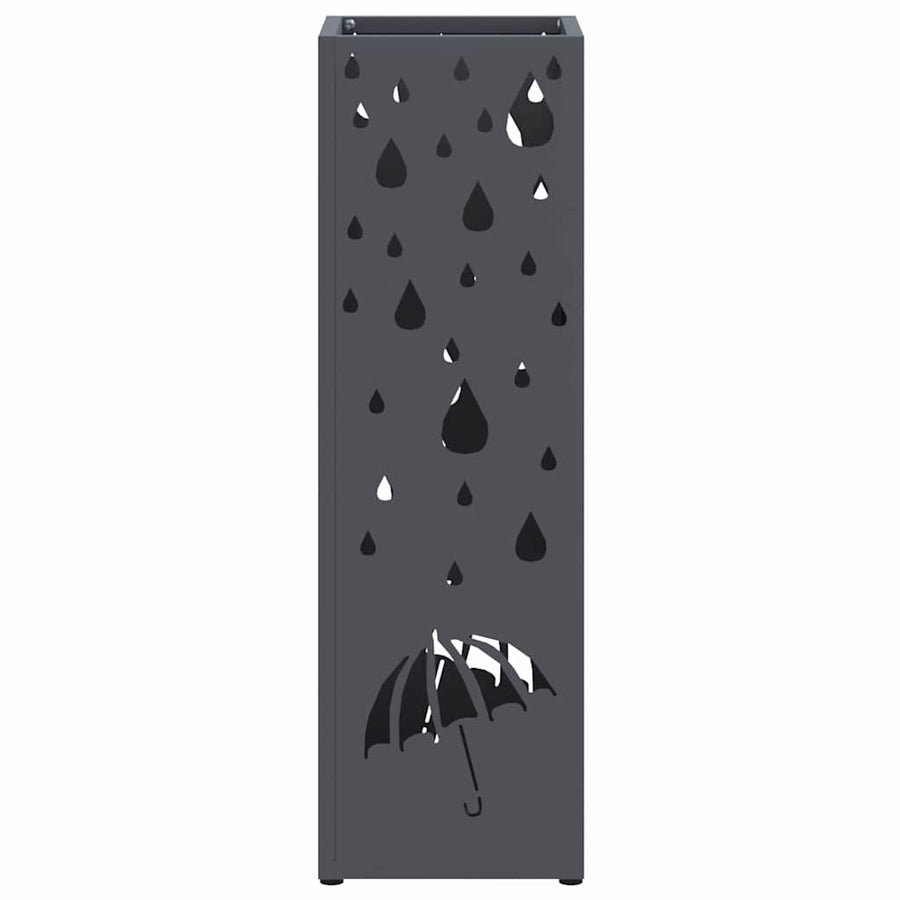 Paraplu Standaard Antraciet 15,5 x 15,5 x 49 cm Metaal