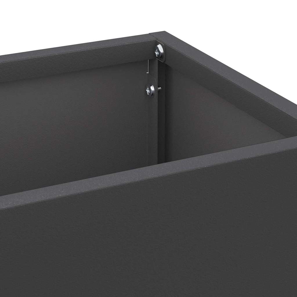 Paraplu Standaard Zwart 15.5 x 15.5 x 49 cm Metaal
