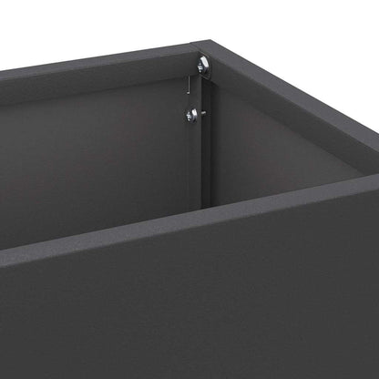 Paraplu Standaard Zwart 15.5 x 15.5 x 49 cm Metaal