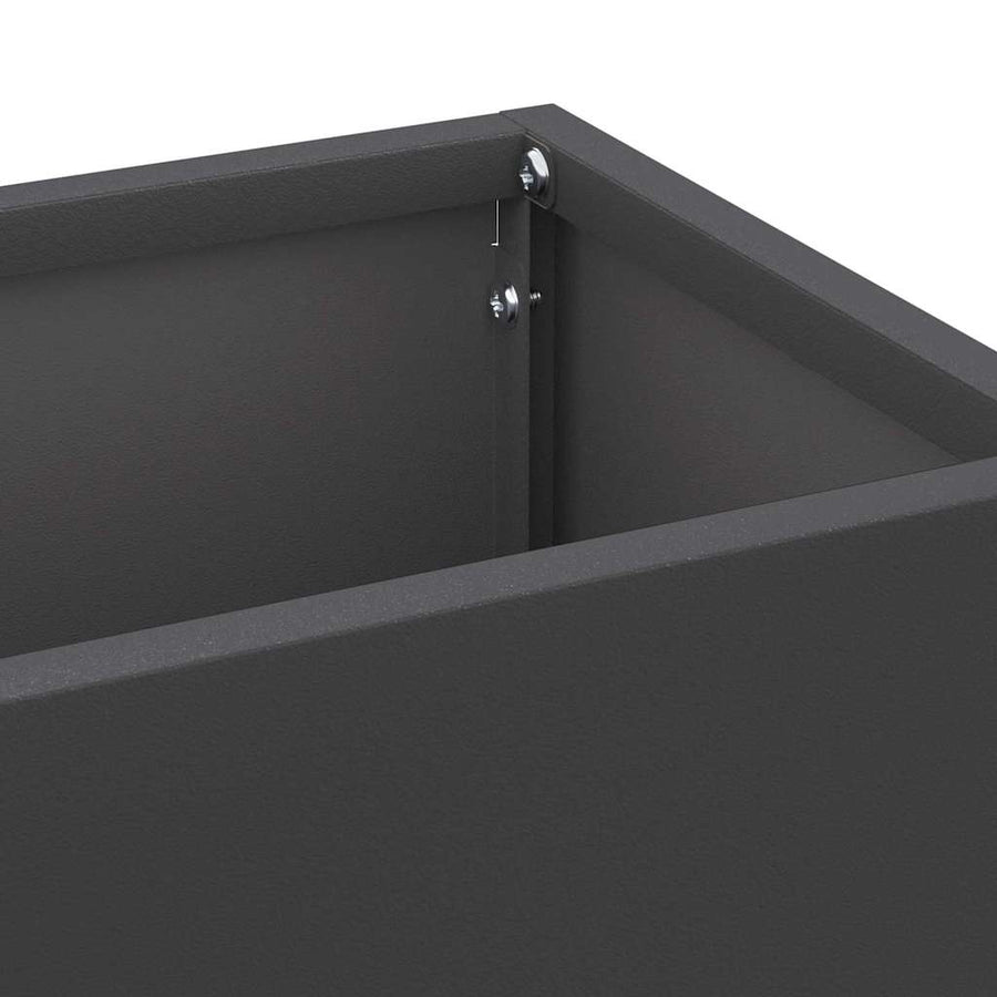 Paraplu Standaard Zwart 15.5 x 15.5 x 49 cm Metaal